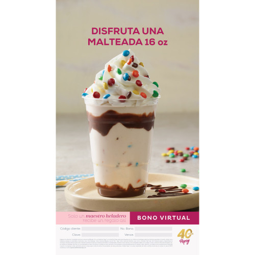 Malteada De 16 Oz