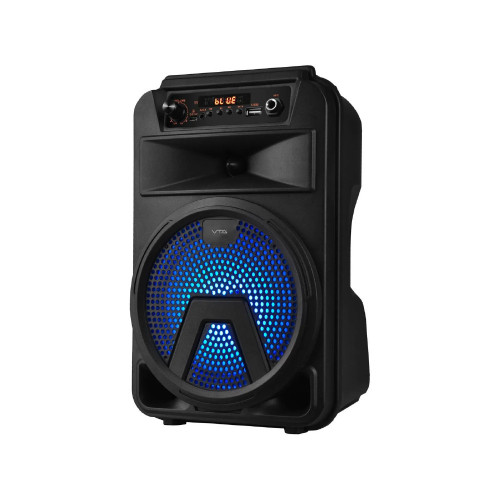 Amplificador Recargable De 20W Rms, Funcion Bluetooth, Usb, Sd Y Radio Fm Incluye Microfono Alambrico