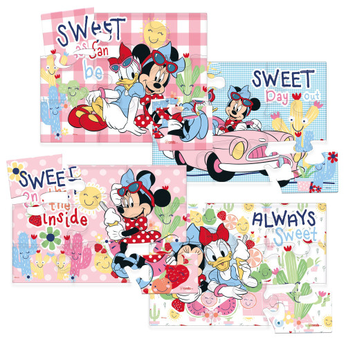 Rompecabezas 4X9 Pzas Minnie Mouse