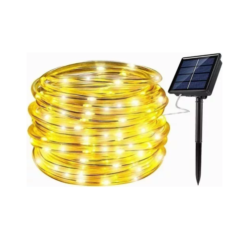 Luz Led Solar Navideña, Manguera X 20 Metros Y 200 Leds Ip65