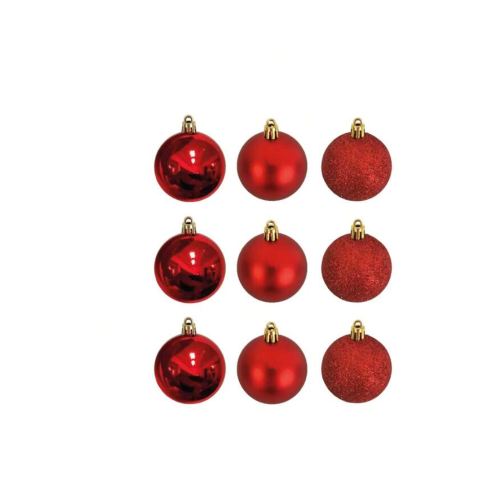 Bolas Navideñas X9 Esferas Decorativas Árbol Navidad